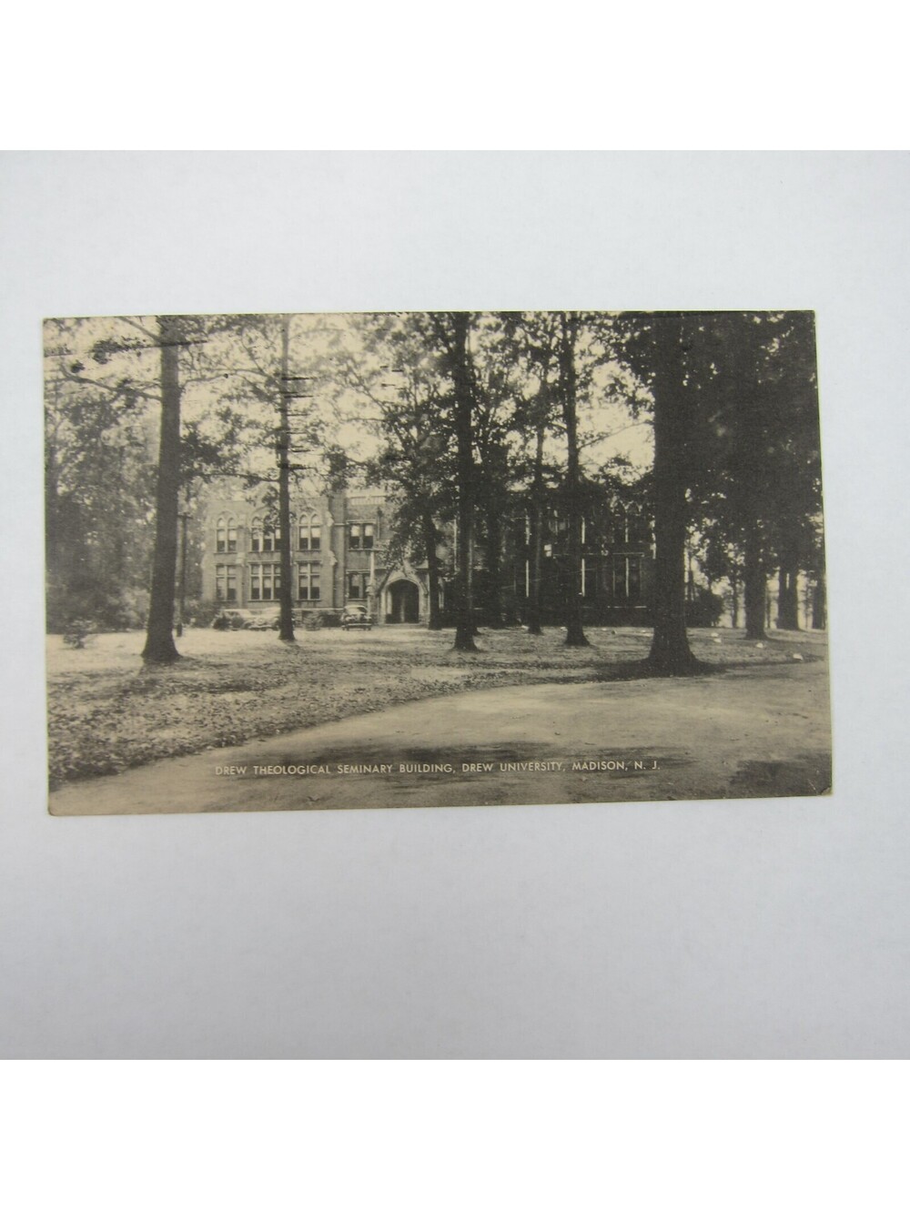 Vintage 1947 Collotype Postcard Drew University Theological Seminary Madison NJ